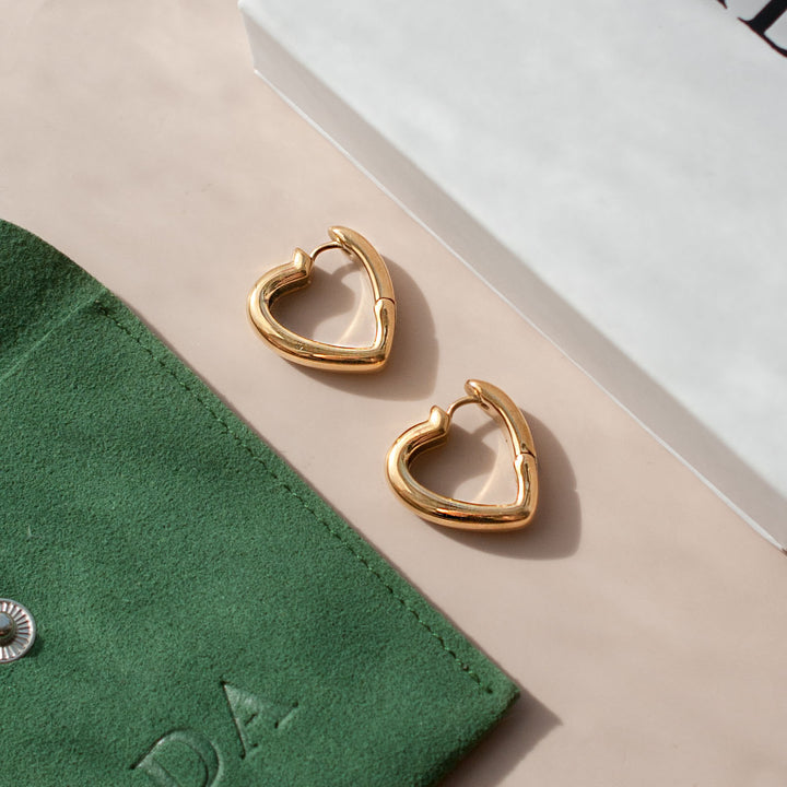 Thick Heart Earrings