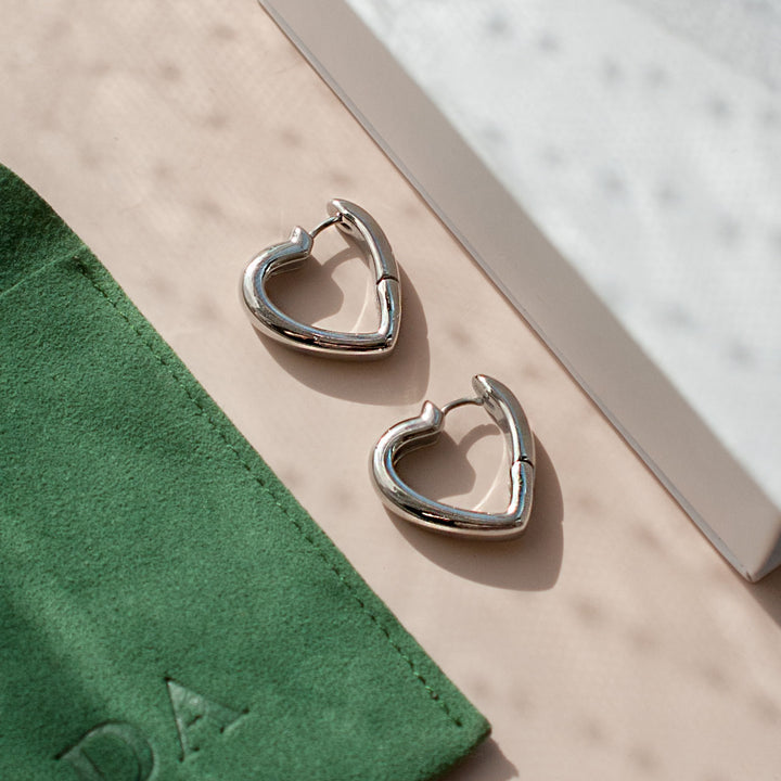 Thick Heart Earrings