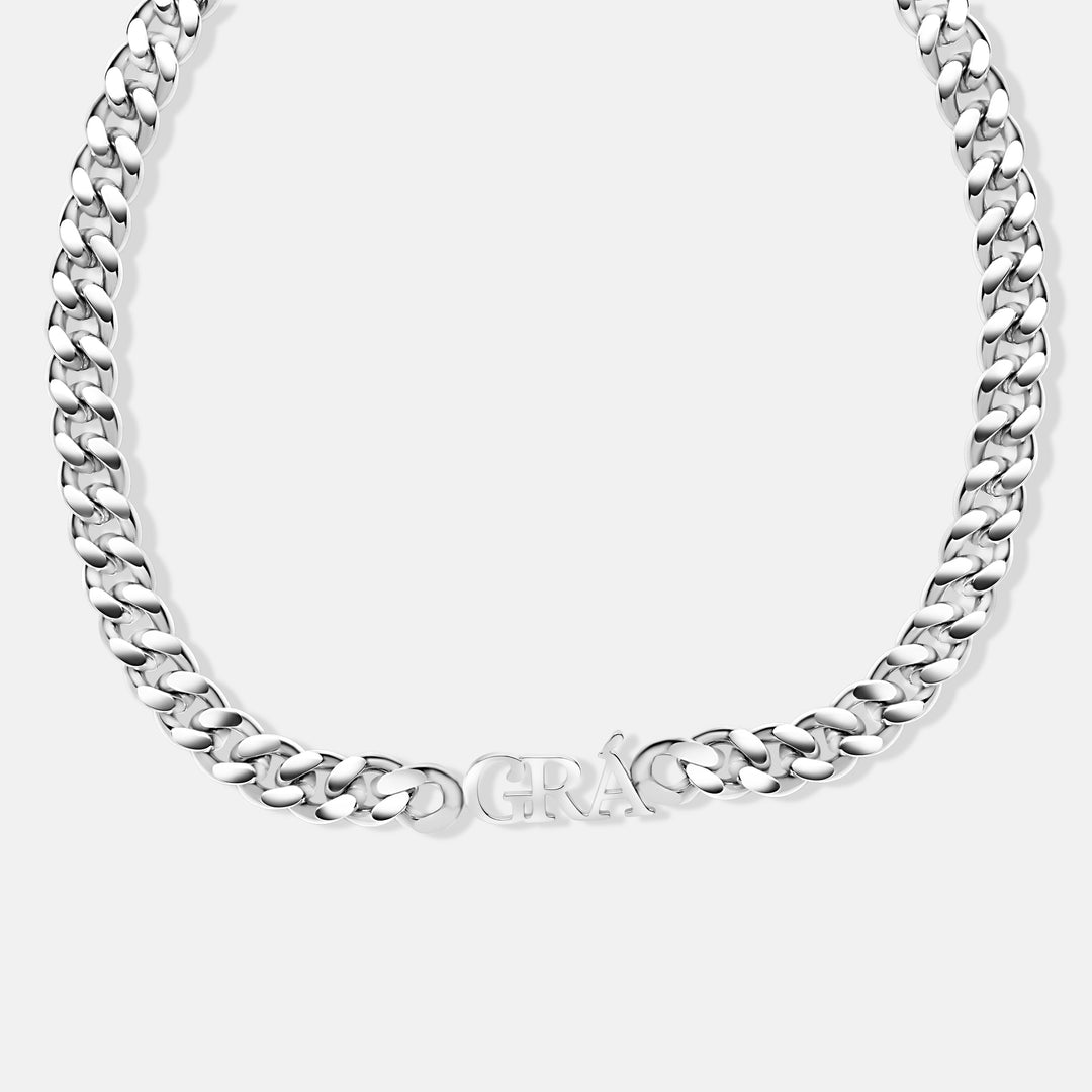 Thick Grá Choker Necklace