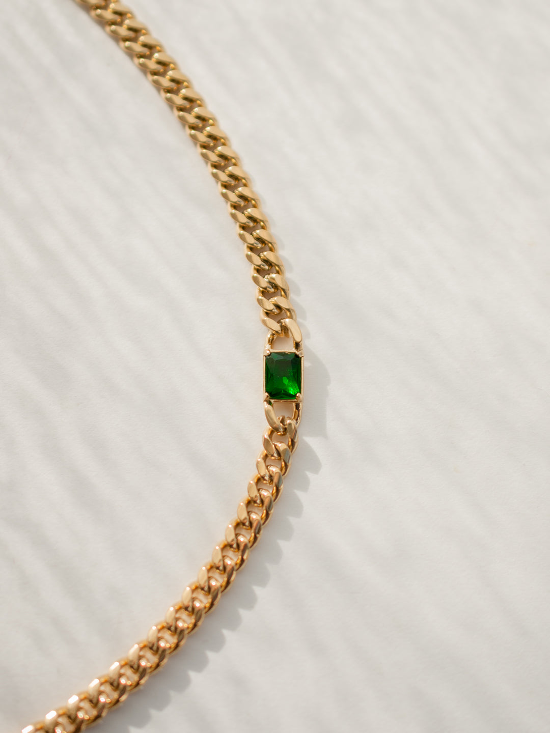 Thick Emerald Necklace