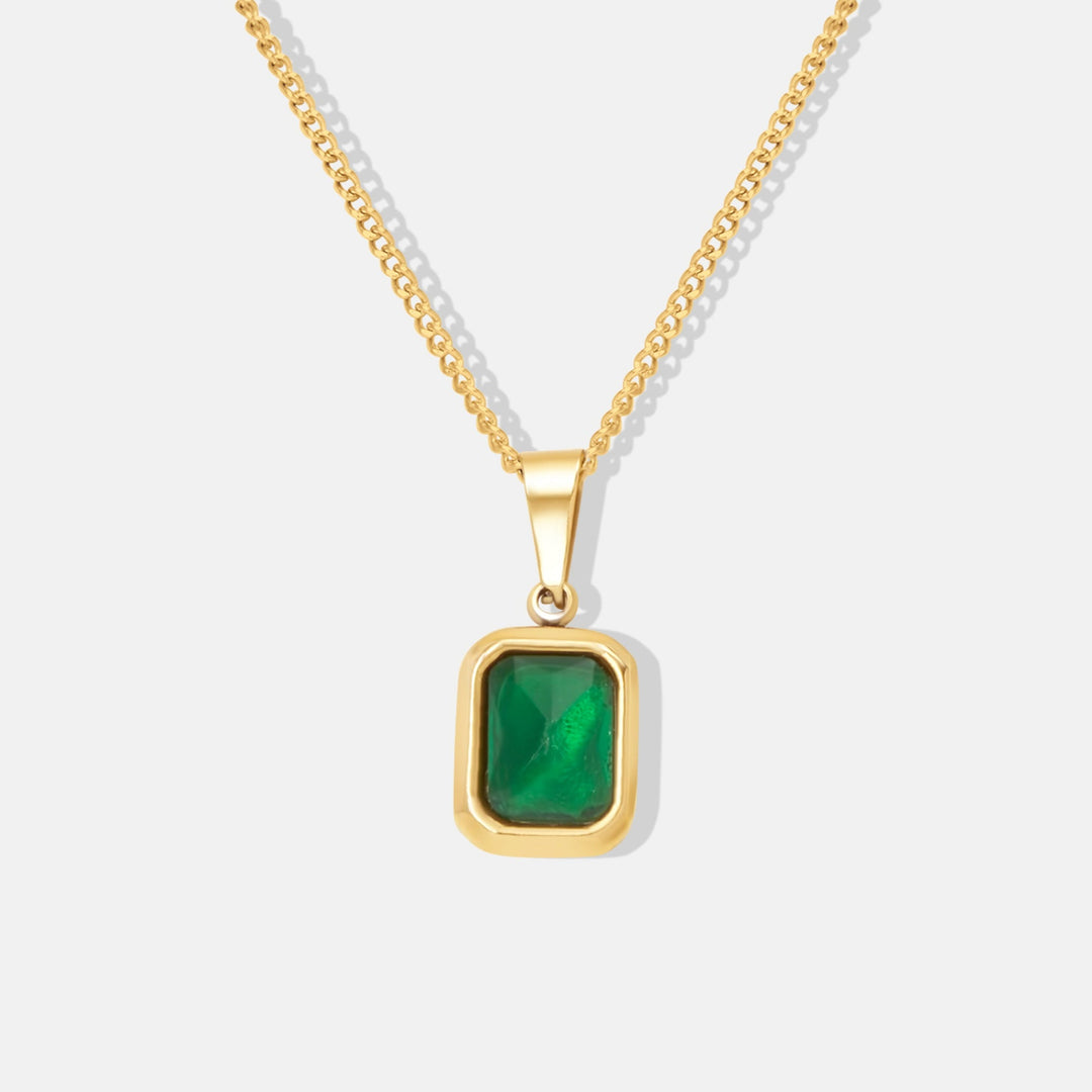 Emerald Pendant Necklace