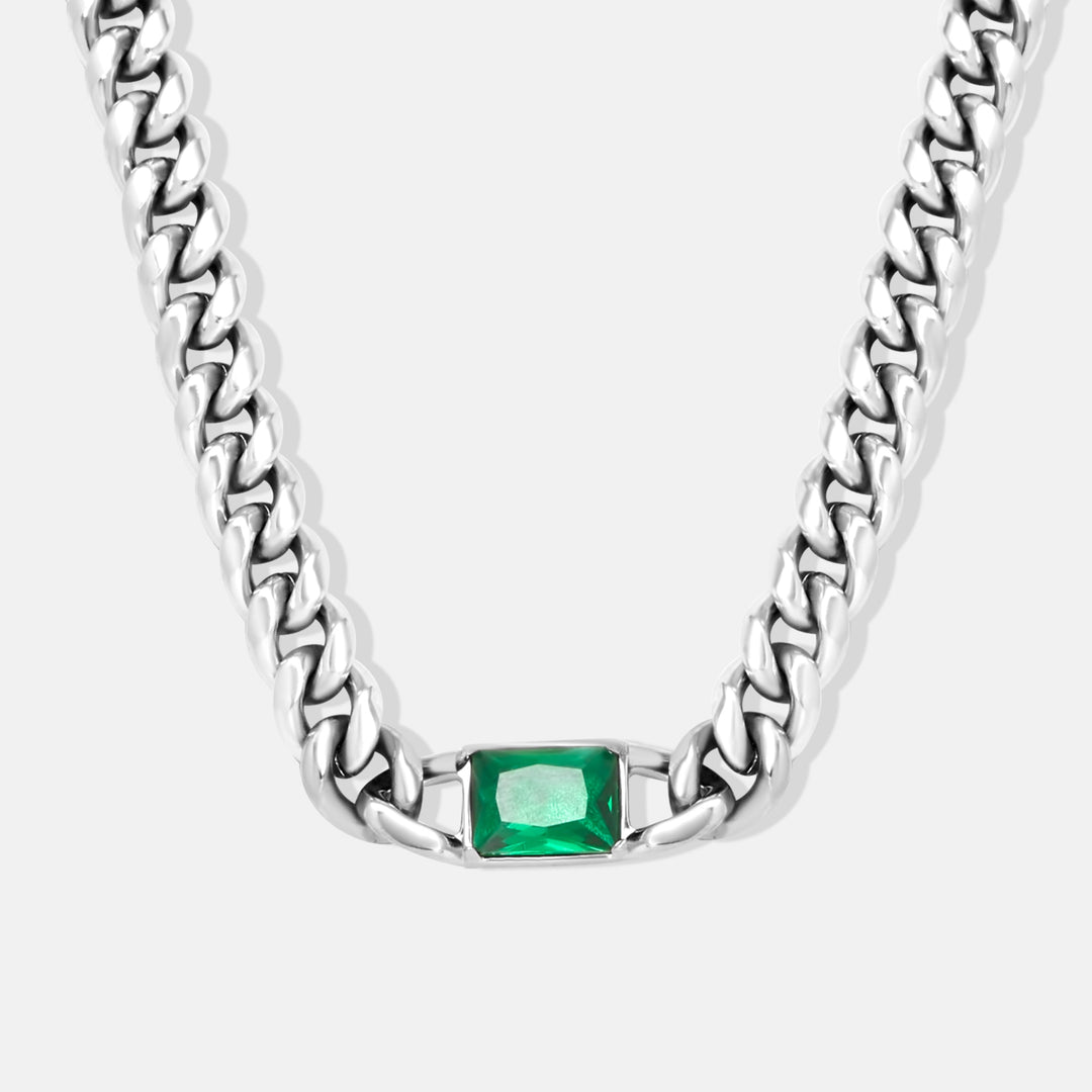 Thick Emerald Necklace