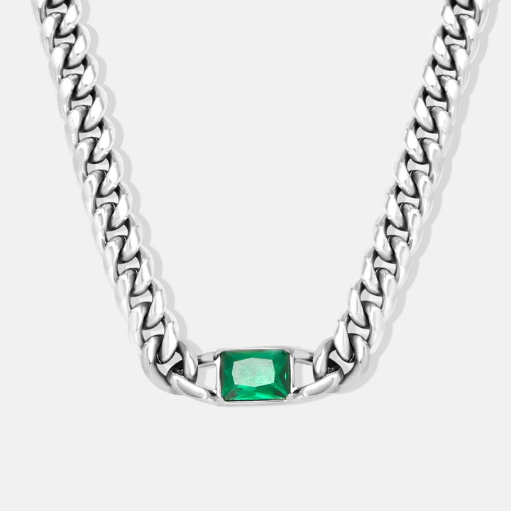 Thick Emerald Necklace