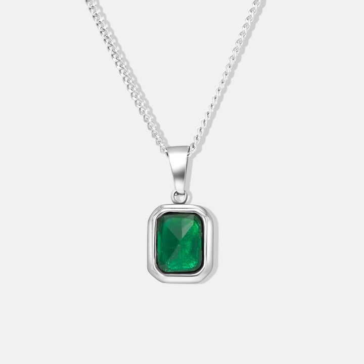 Emerald Pendant Necklace