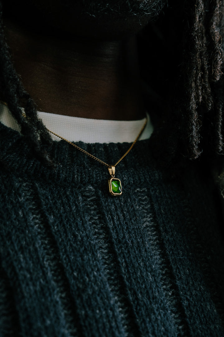 Emerald Pendant Necklace